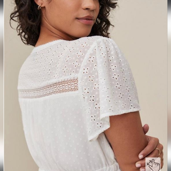 Torrid 6X Chiffon Clip Dot Tonic - Picture 3 of 6